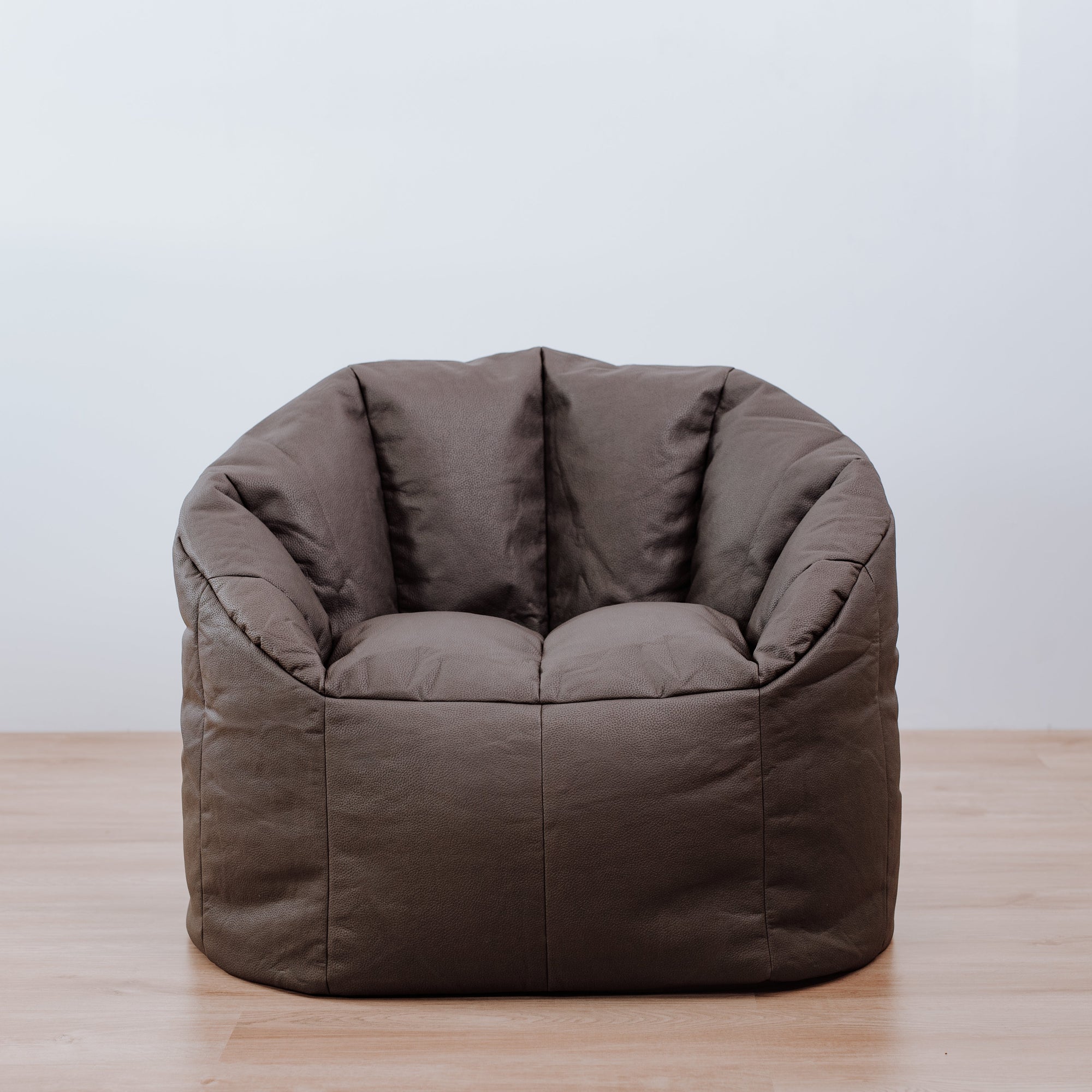 Stylish Vegan Leather Tub Chair Cover - Charcoal
