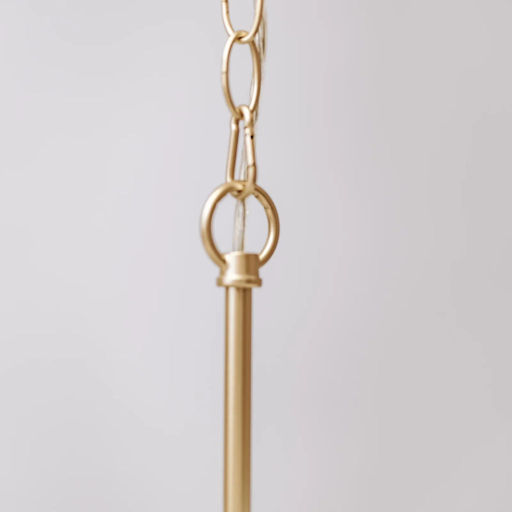 Sorrento Double Tiered Rope Chandelier - Natural & Gold Accent
