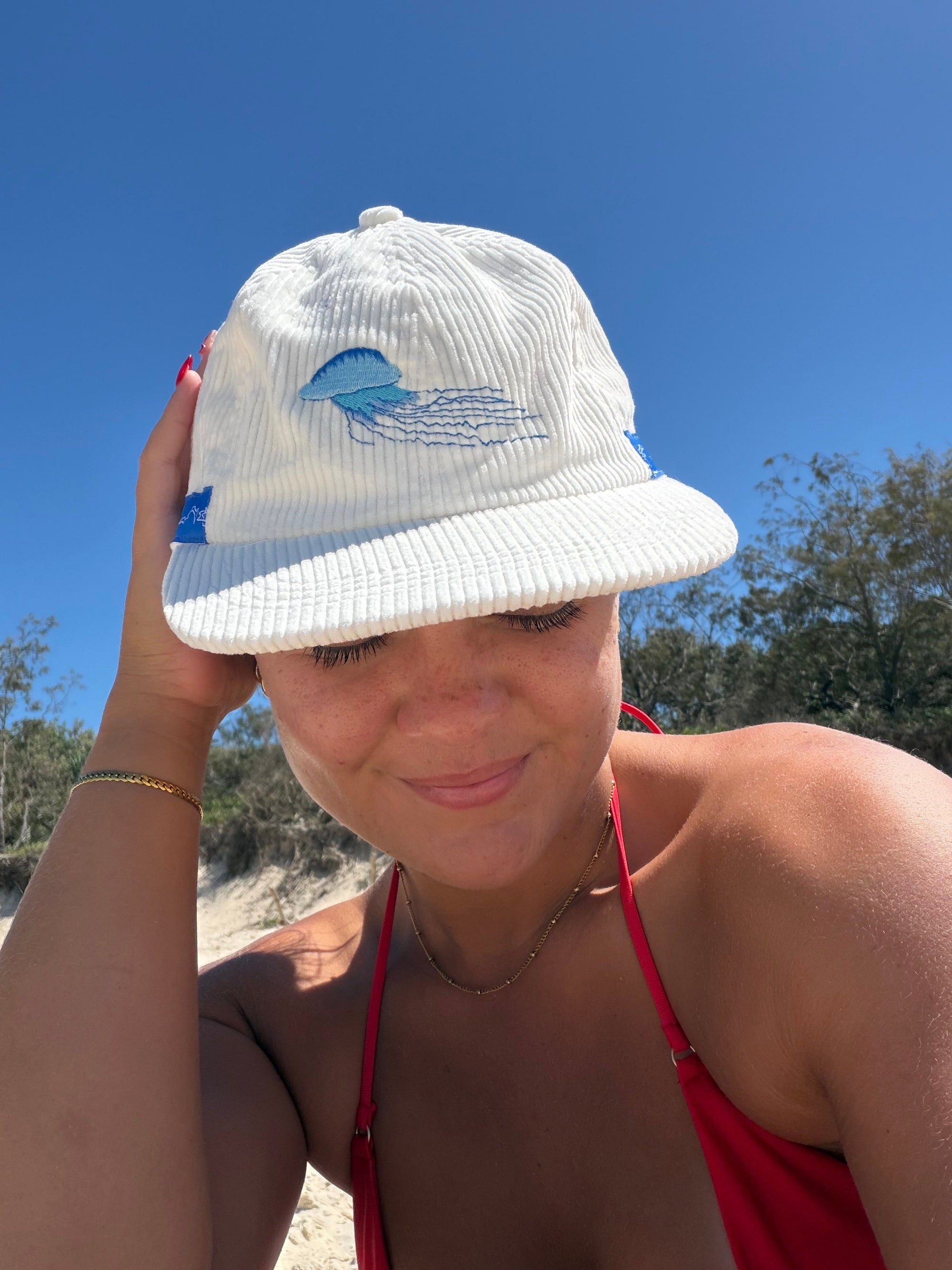 Vintage Corduroy Bluebottle Hat - Stylish Beachwear for Wave Riders