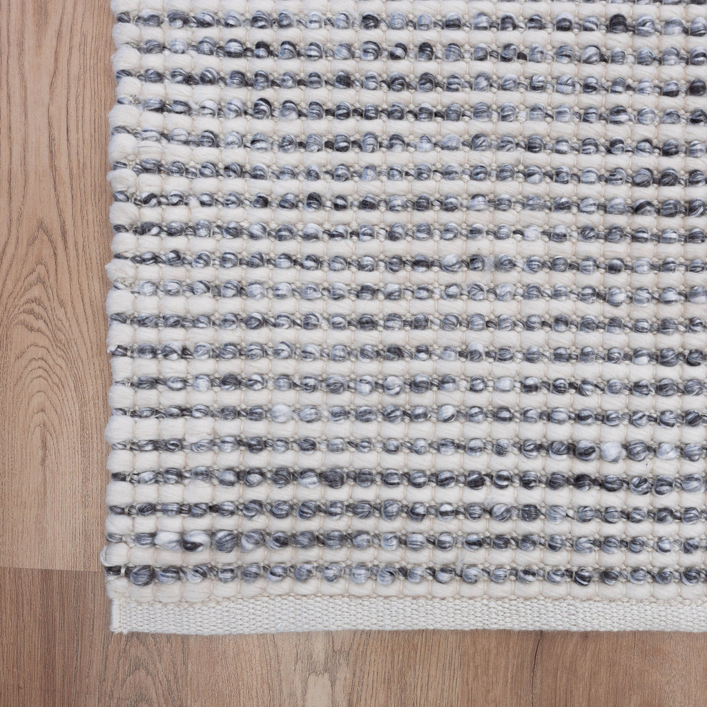 Missy Handwoven Grey Floor Rug - Eco-Friendly & Cozy