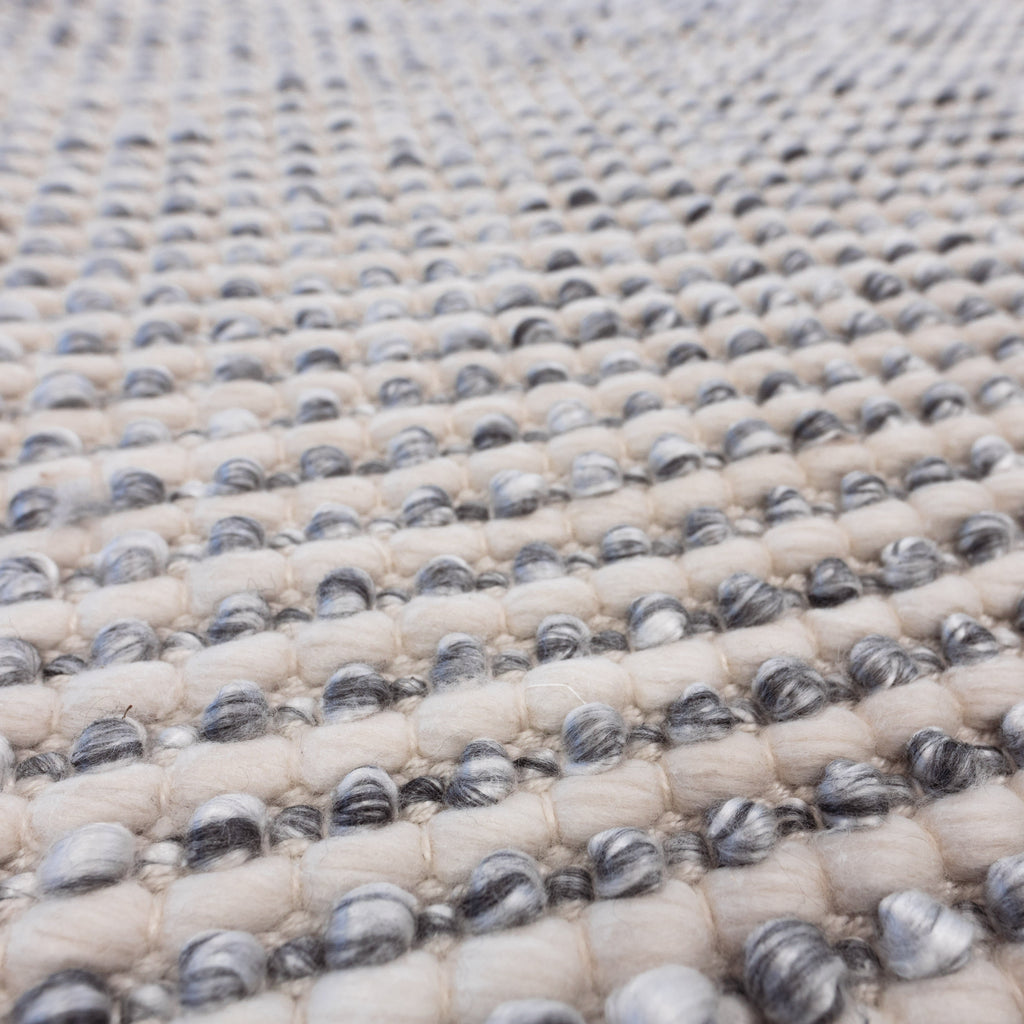 Missy Handwoven Grey Floor Rug - Eco-Friendly & Cozy