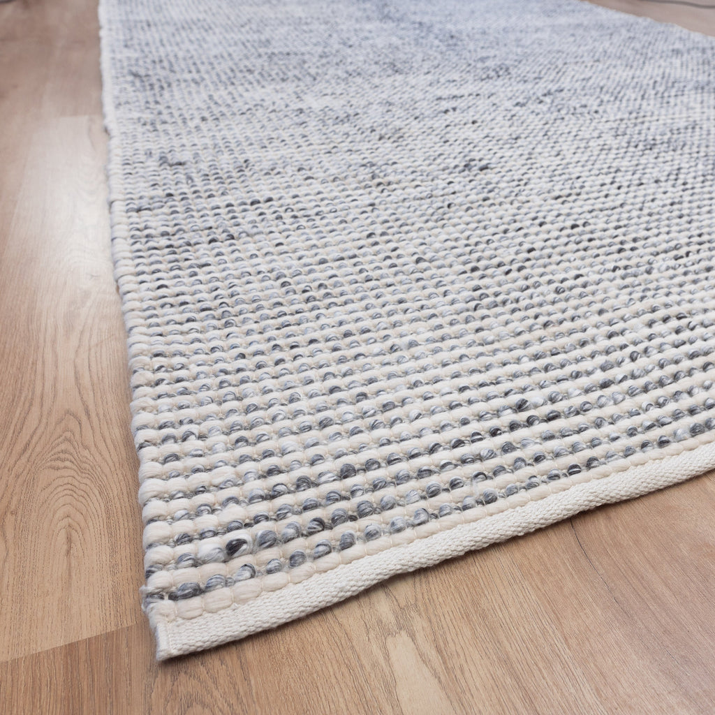 Missy Handwoven Grey Floor Rug - Eco-Friendly & Cozy