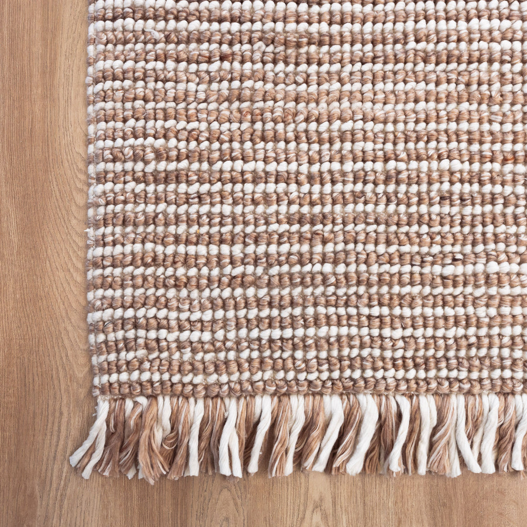 Amora Handwoven Floor Rug - Eco-Friendly Terracotta & Natural Tones