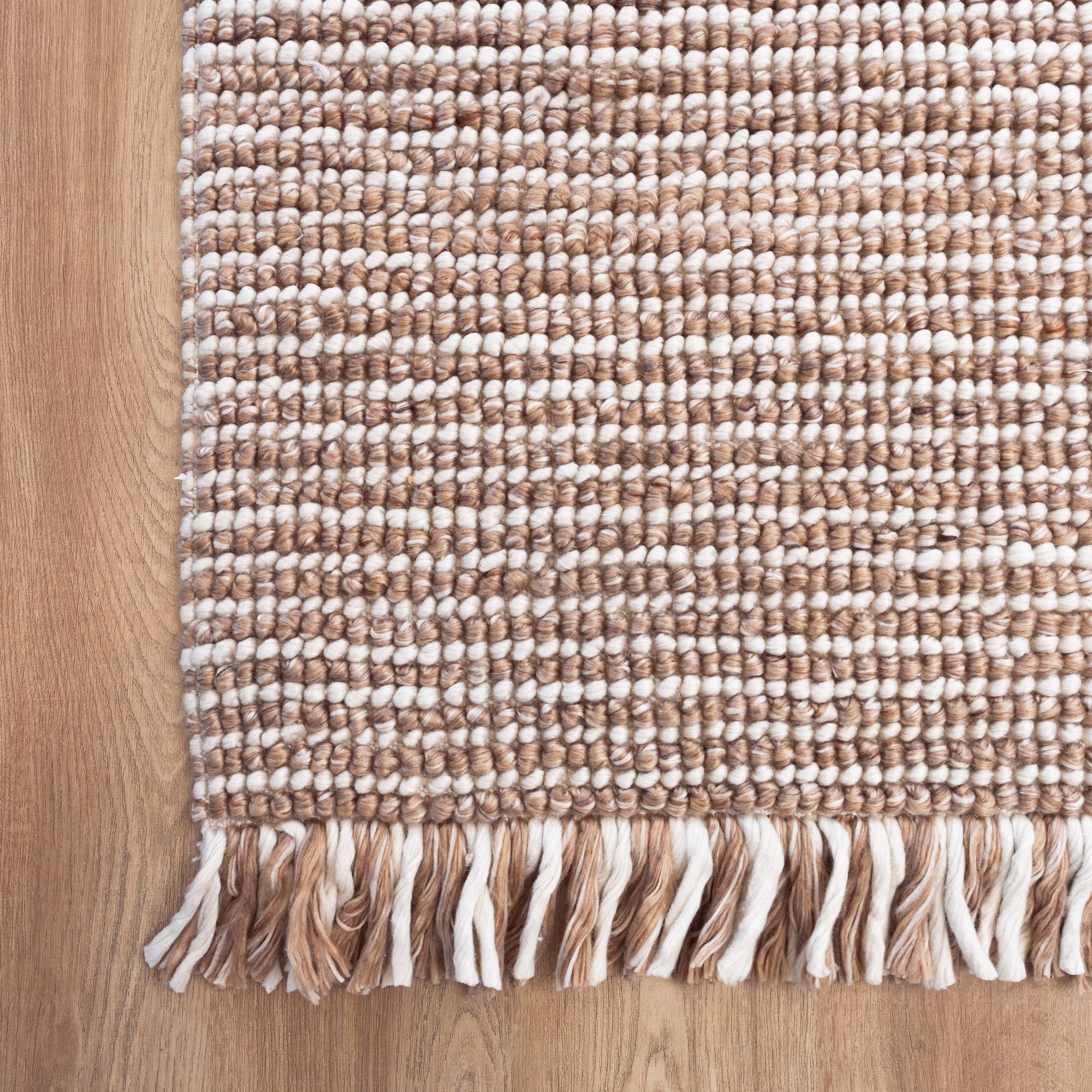 Amora Handwoven Floor Rug - Eco-Friendly Terracotta & Natural Tones