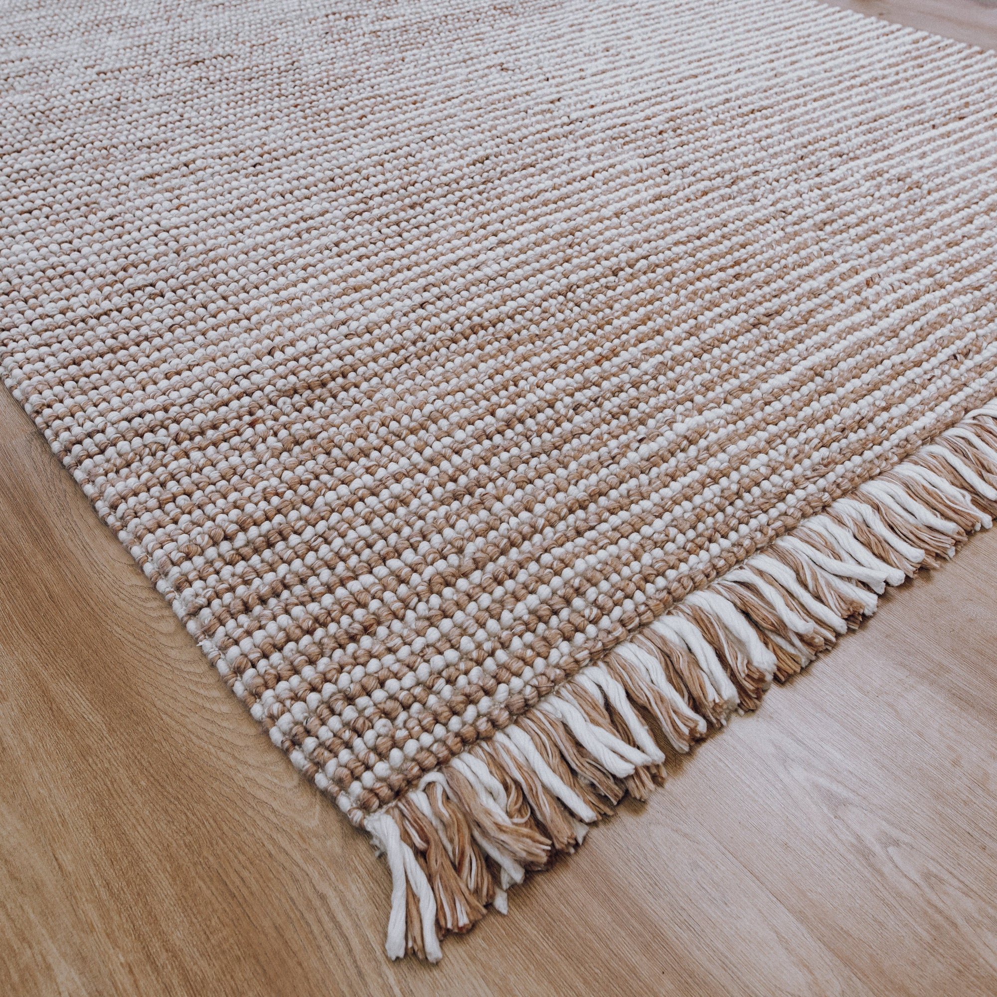Amora Handwoven Floor Rug - Eco-Friendly Terracotta & Natural Tones