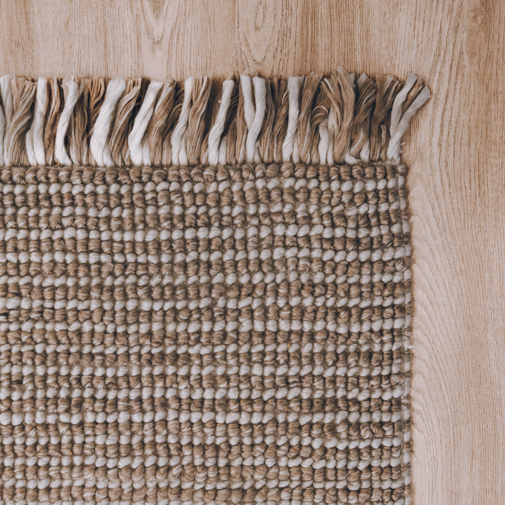 Amora Handwoven Floor Rug - Eco-Friendly Terracotta & Natural Tones