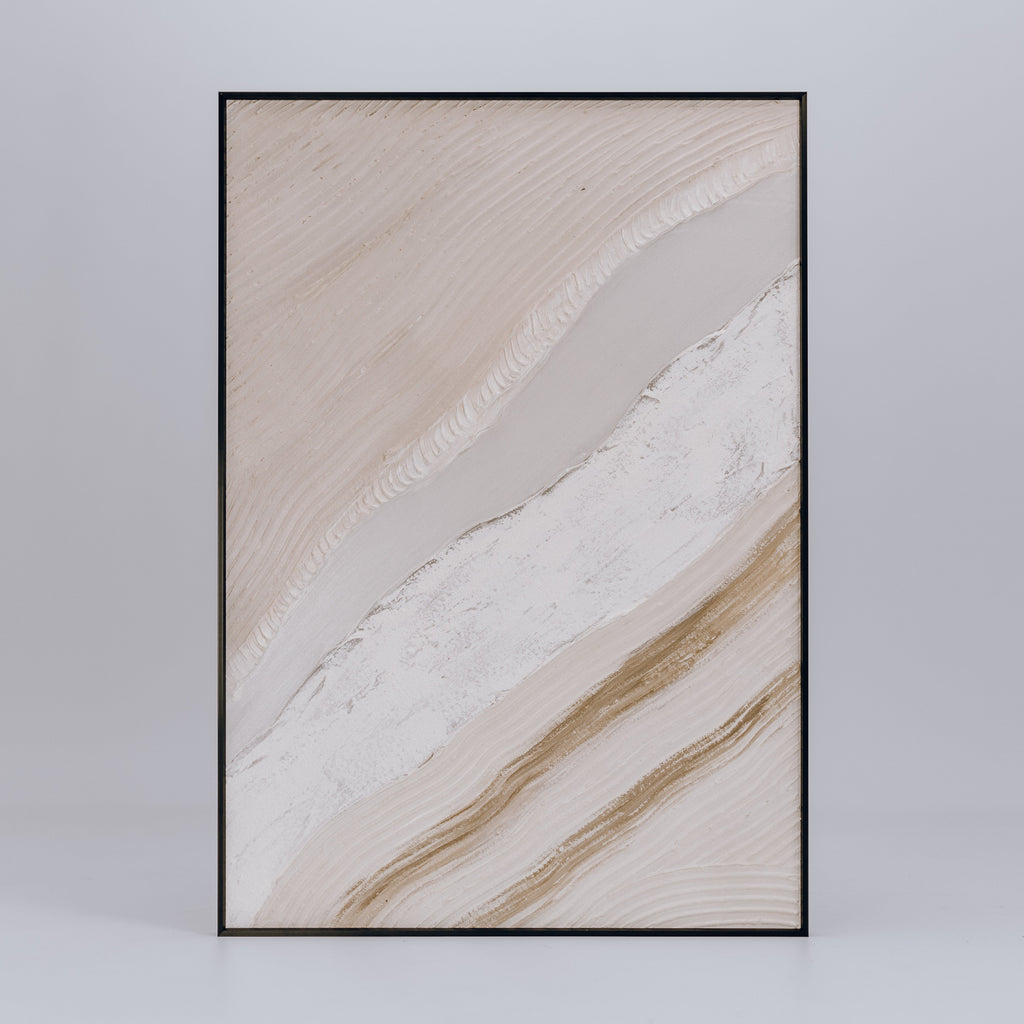 Coastal Whispers Dimensional Sand Art - 70x100cm Wall Decor