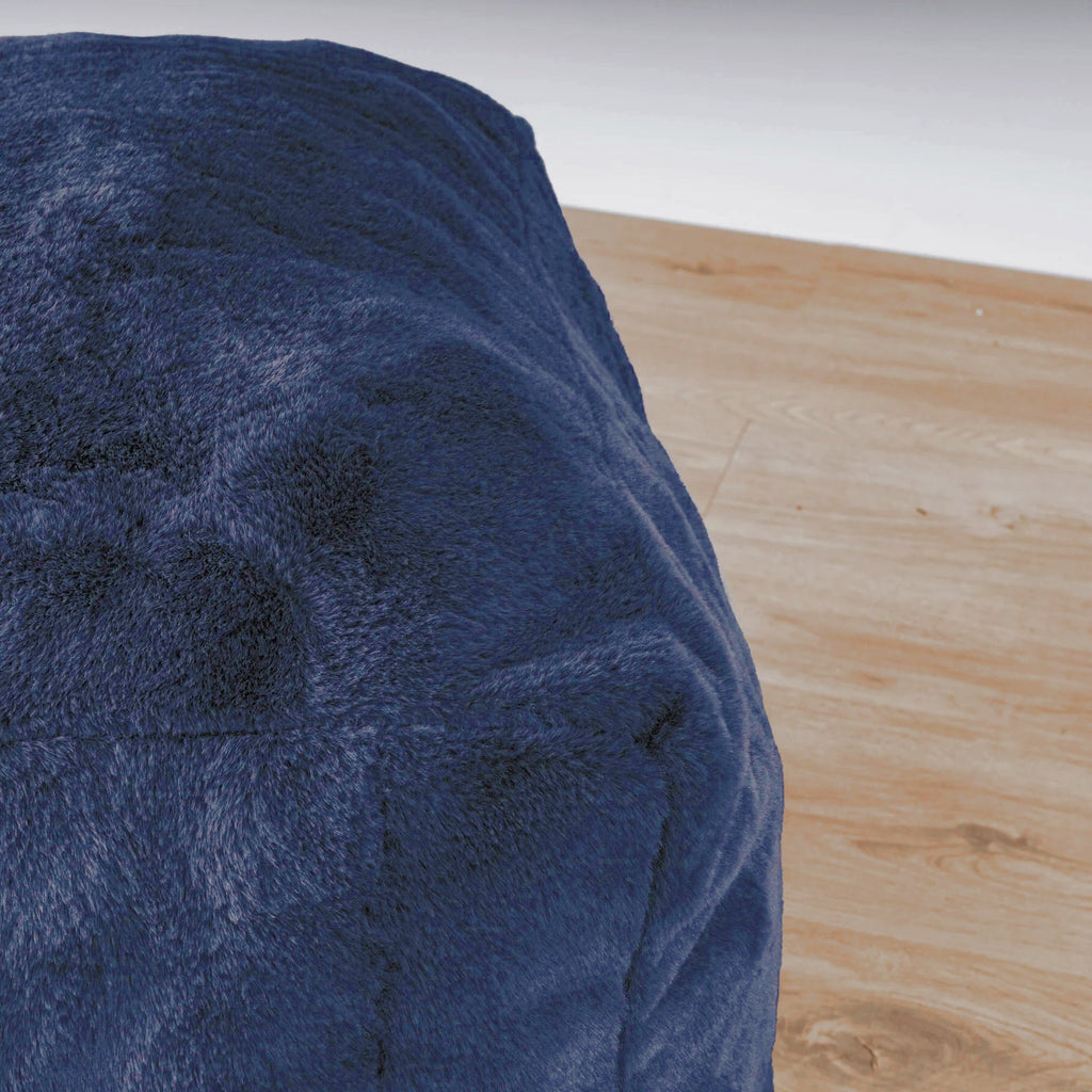 DreamPod® Navy Blue Ottoman - Plush Foam for Cozy Relaxation