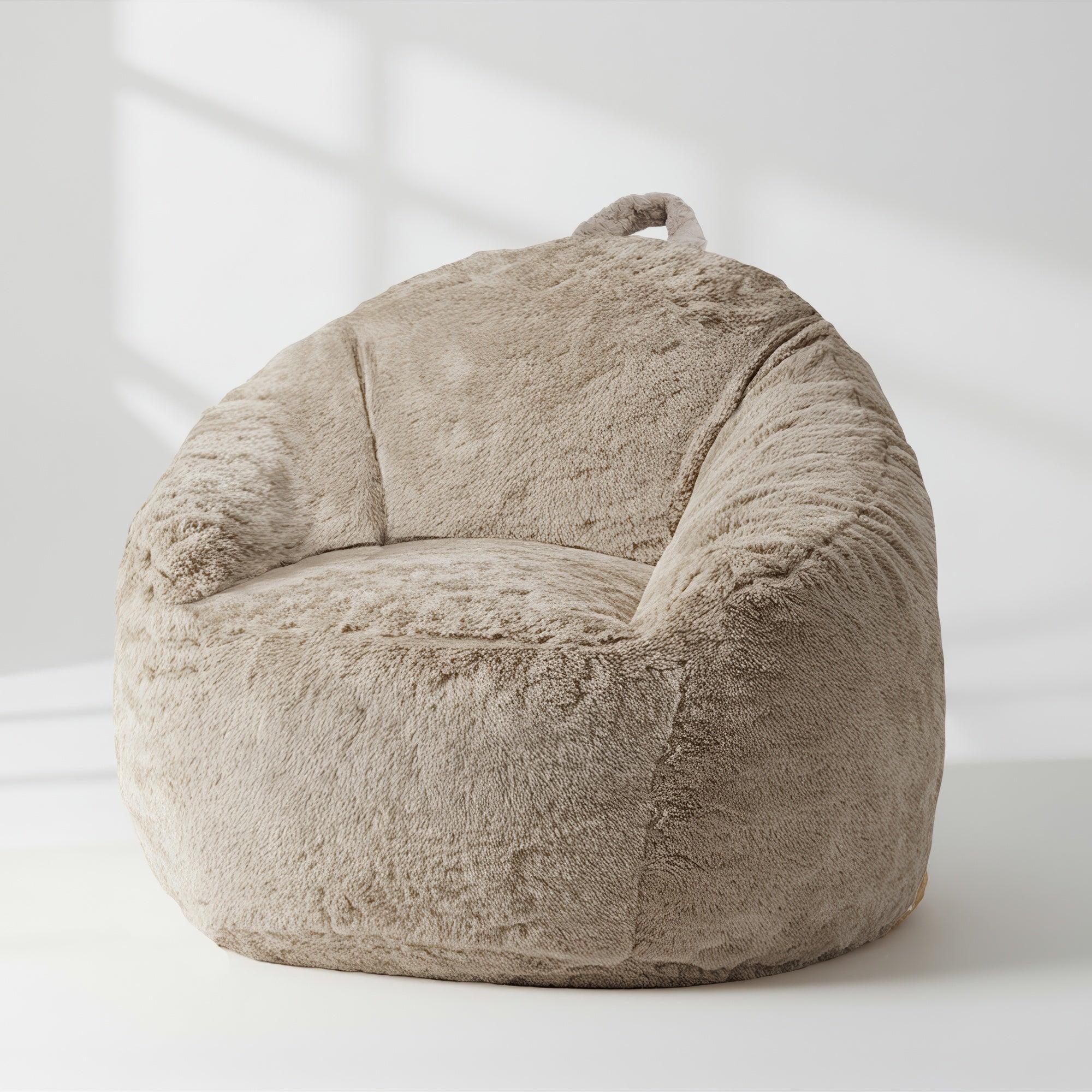DreamPod® Mini Beanbag Chair - Plush Champagne Latte Comfort