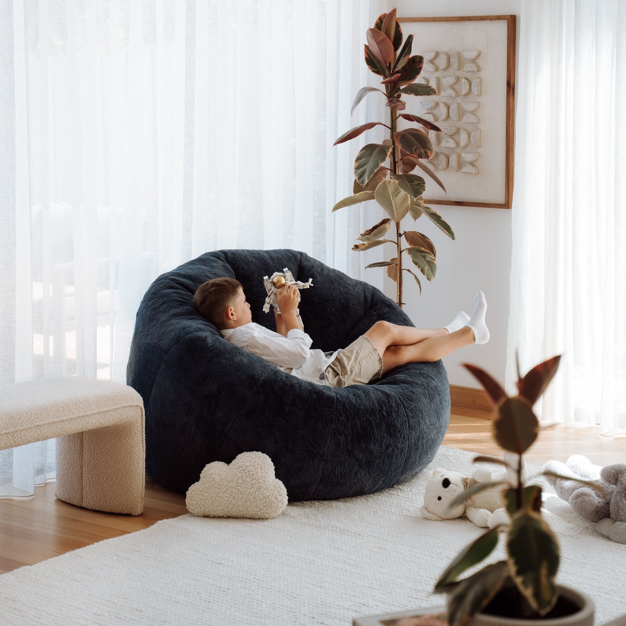 DreamPod® Nest - Cozy Charcoal Grey Foam Relaxation Pod