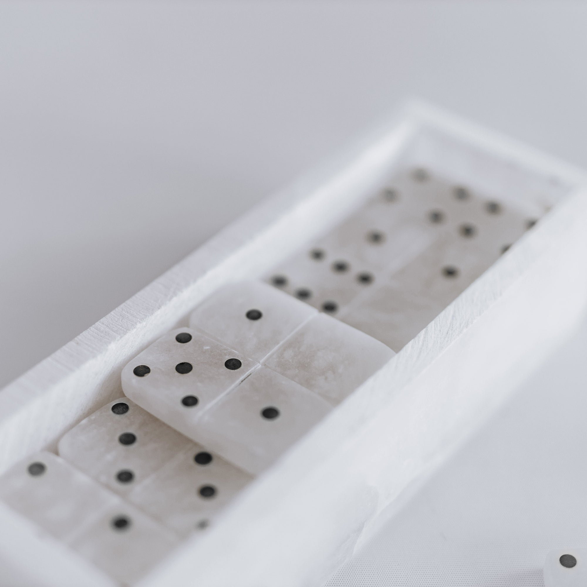 Luxury Alabaster Dominoes Game Set - Timeless Entertainment
