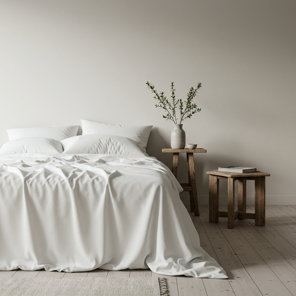 Luxury Silky Soft Bamboo Sheet Set - Ultra Comfort in White