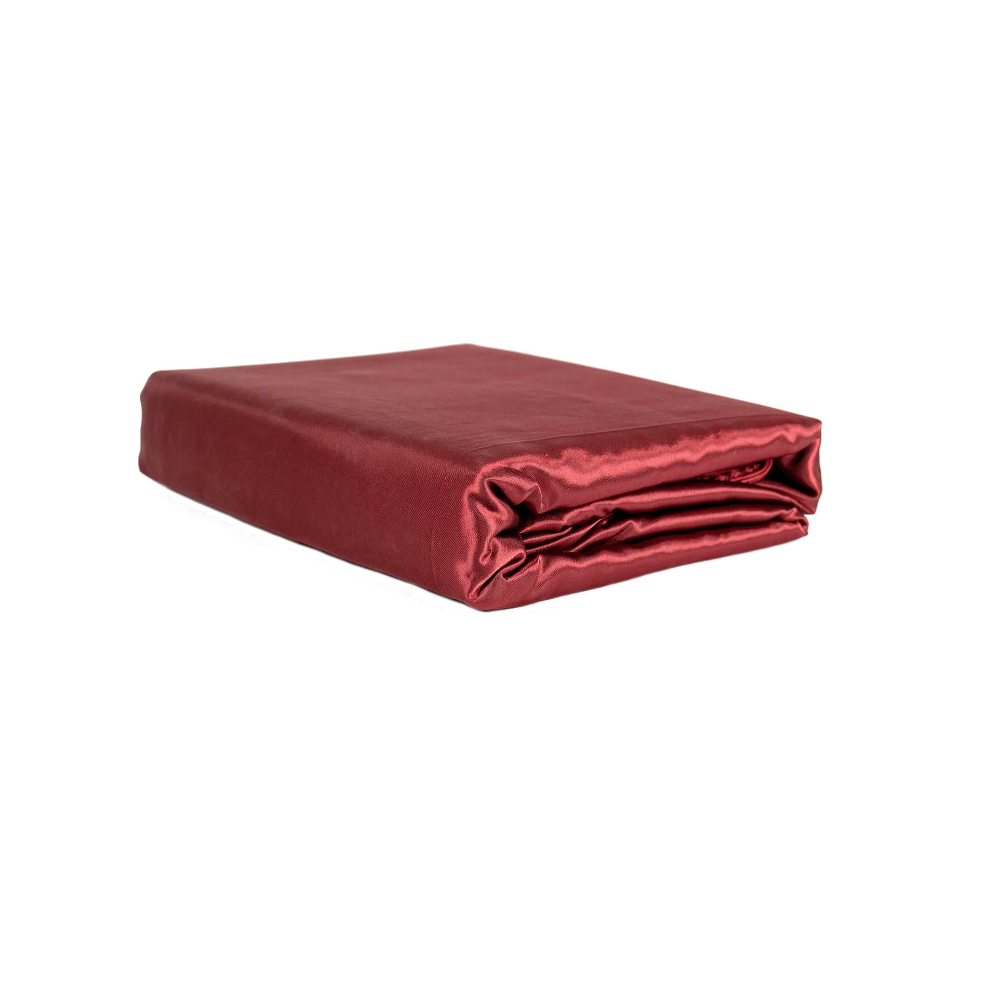 Luxury Wine Red Satin Quilt Cover - King Size - Easy Care