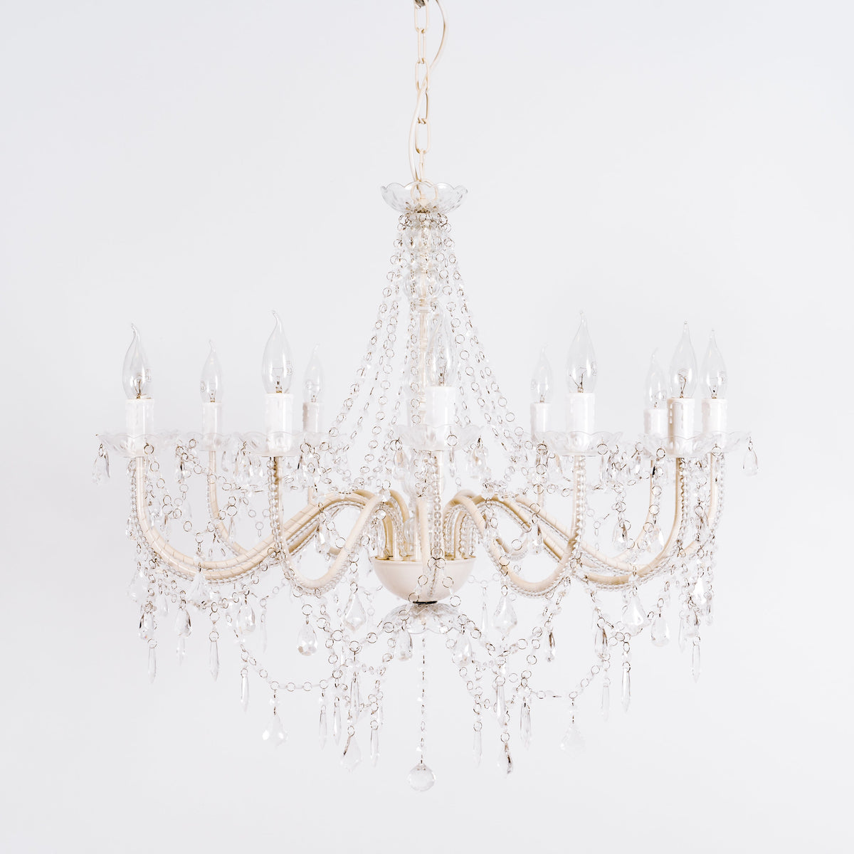 Cassie Chandelier 12 Light - Glass Crystals
