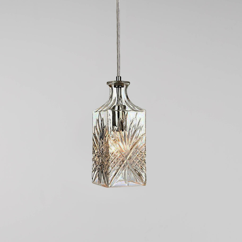 Elegant Whisky Decanter Pendant Light for Timeless Ambiance