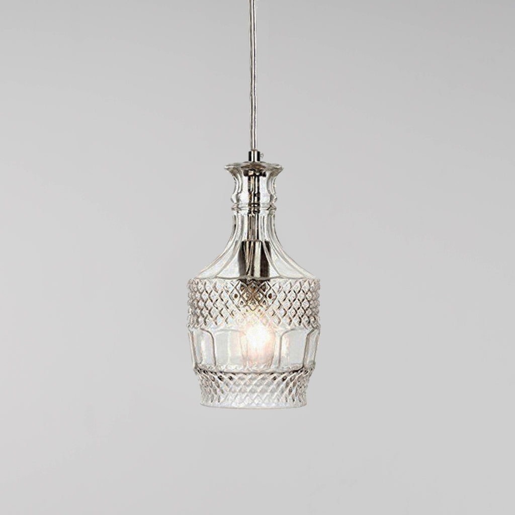 Elegant Brandy Wine Decanter Pendant Light for Modern Spaces