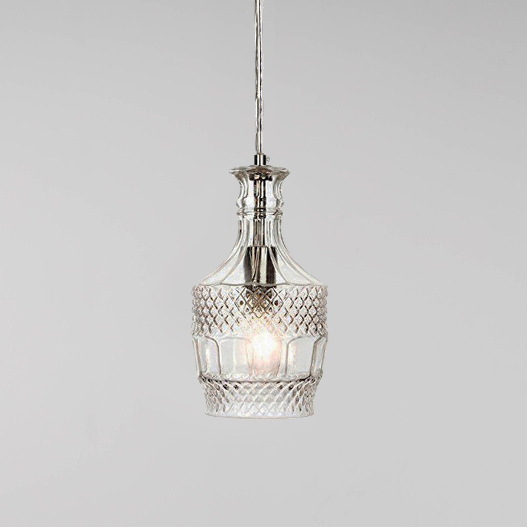 Elegant Brandy Wine Decanter Pendant Light for Modern Spaces