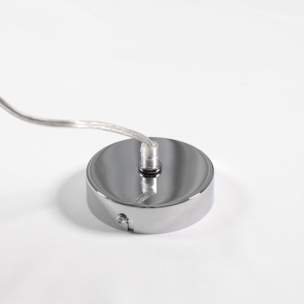Allira Glass Pendant Light - Elegant Chrome Fixture with Glass Shade