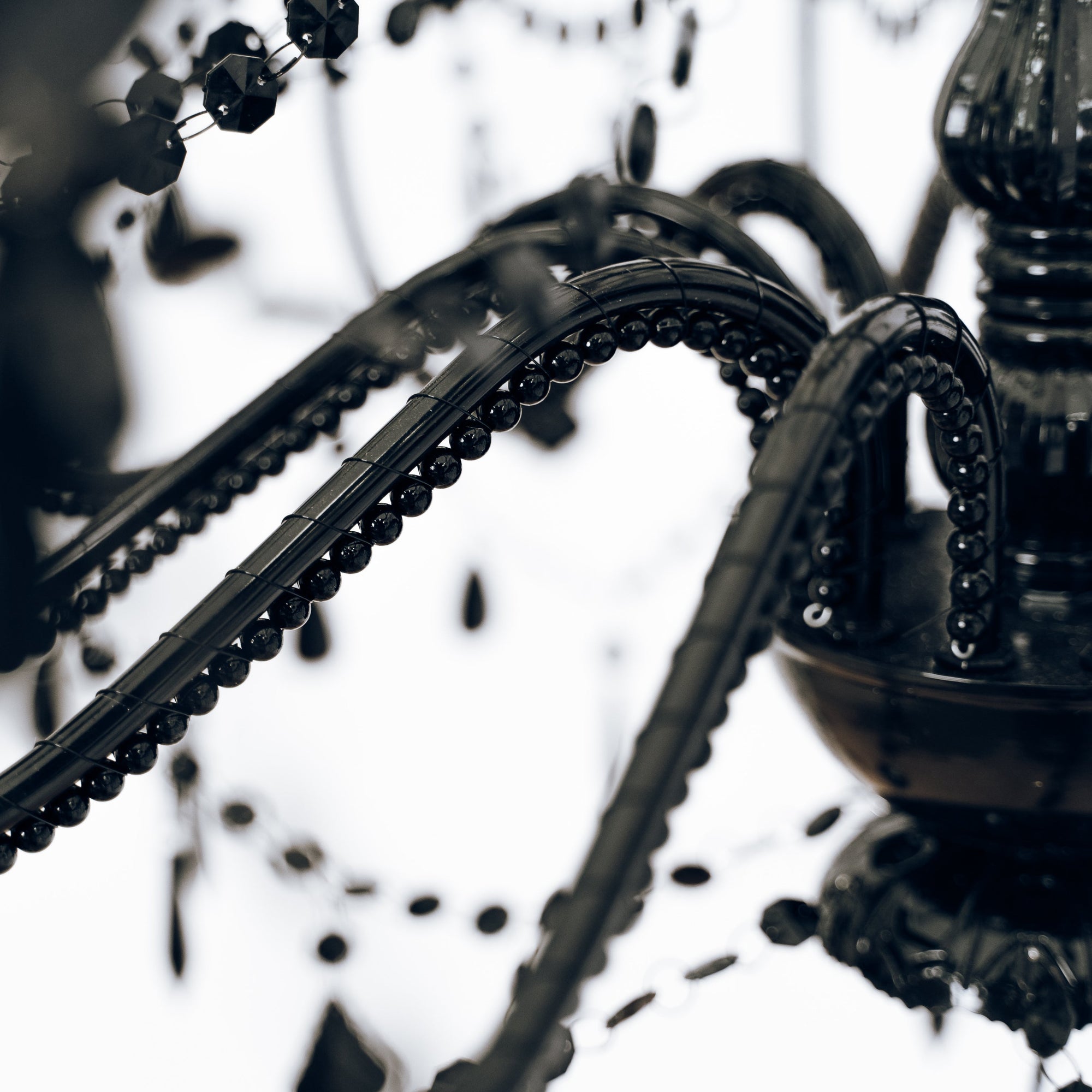 Elegant 12-Light Black Vintage Chandelier for Timeless Style