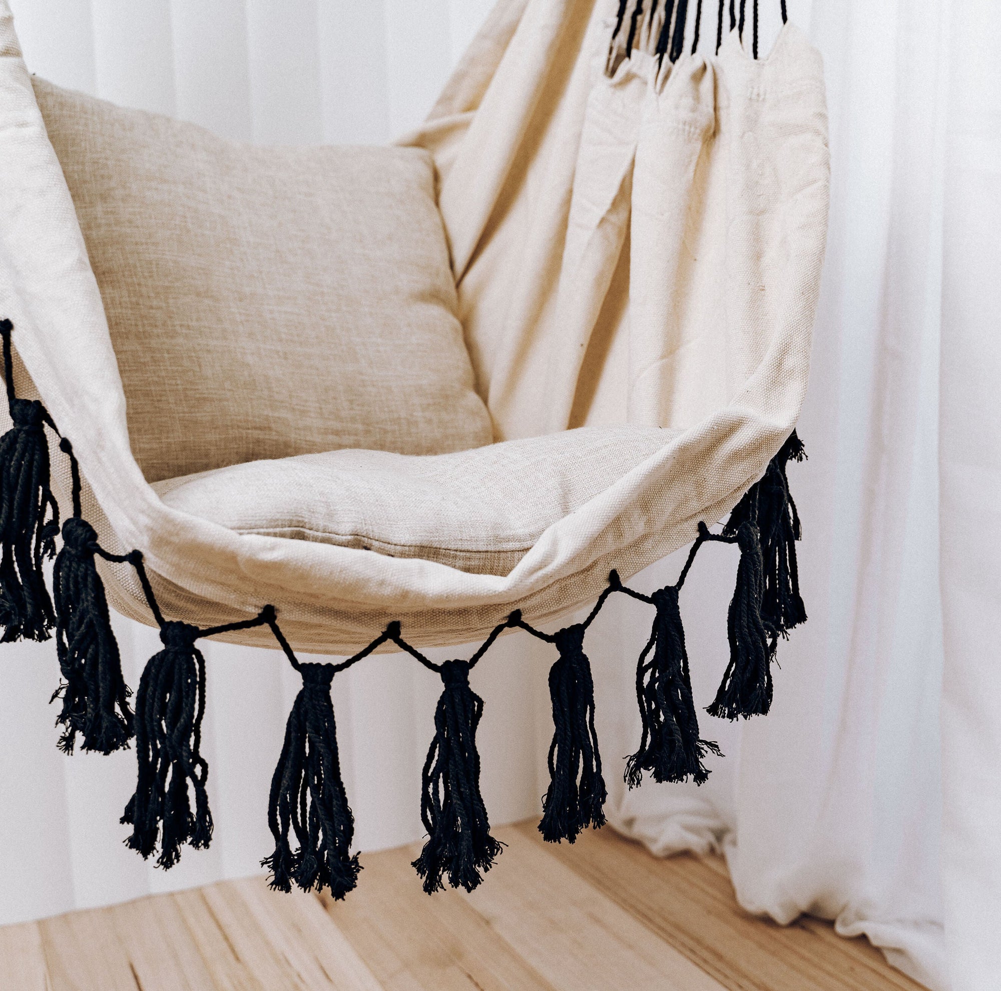 Soho Cream Hammock Chair - Stylish & Durable Indoor/Outdoor Relaxation