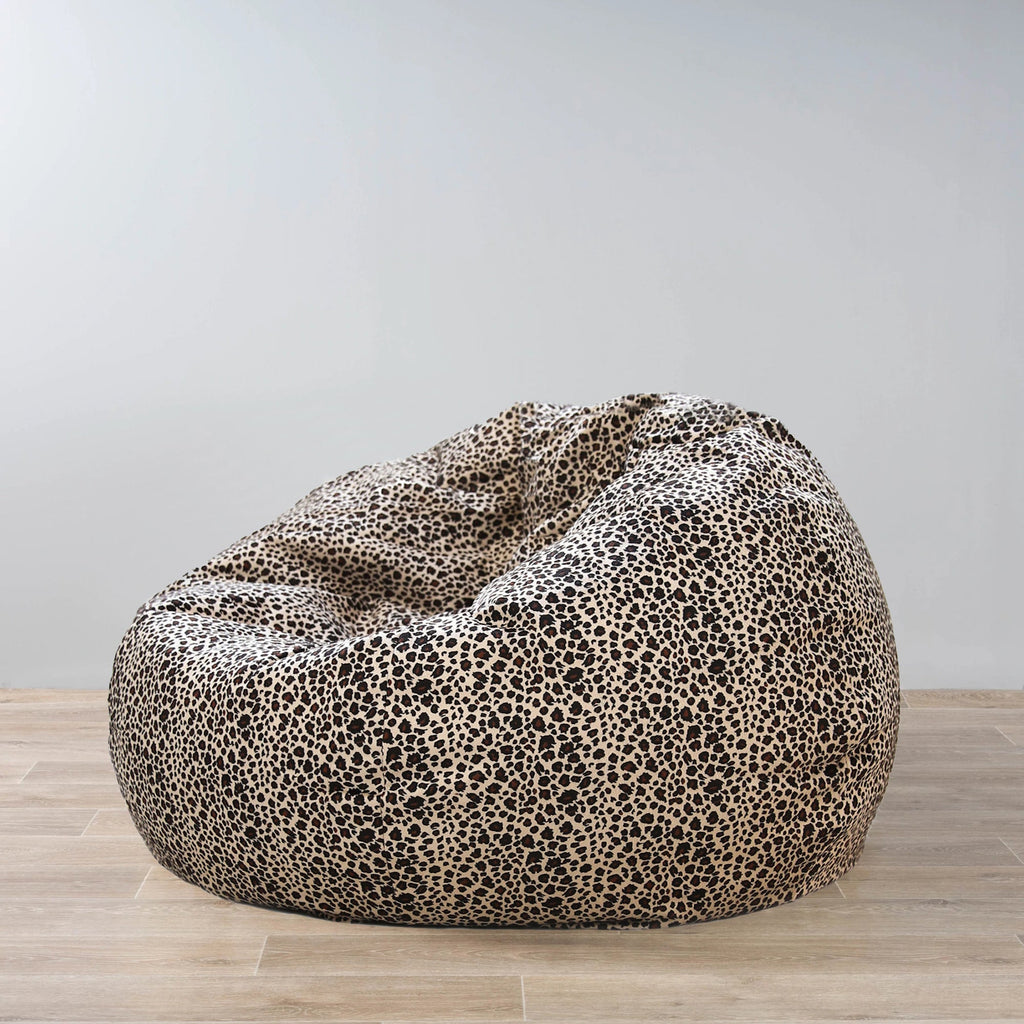 Leopard Print Pierre Bean Bag - Stylish & Comfortable Seating
