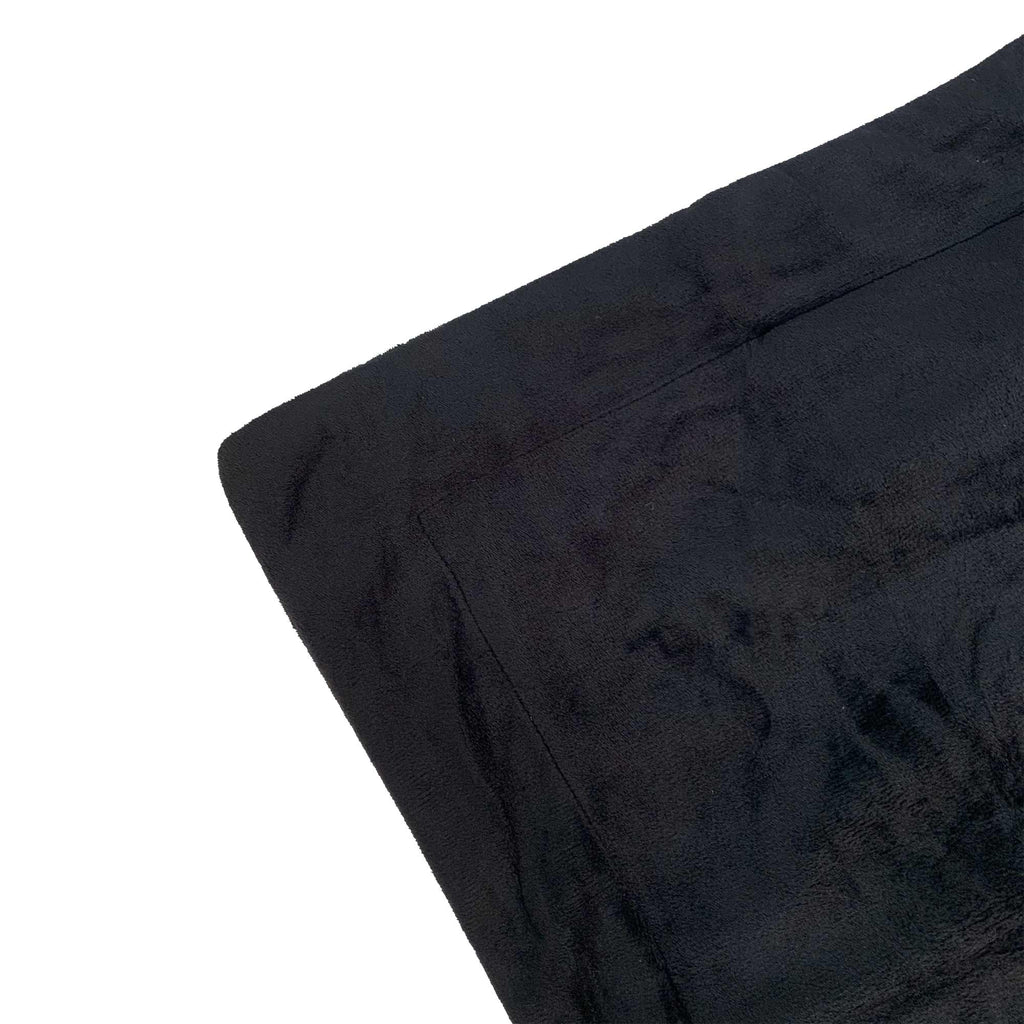 Luxurious Faux Velvet Fur Quilt Cover Set - Black