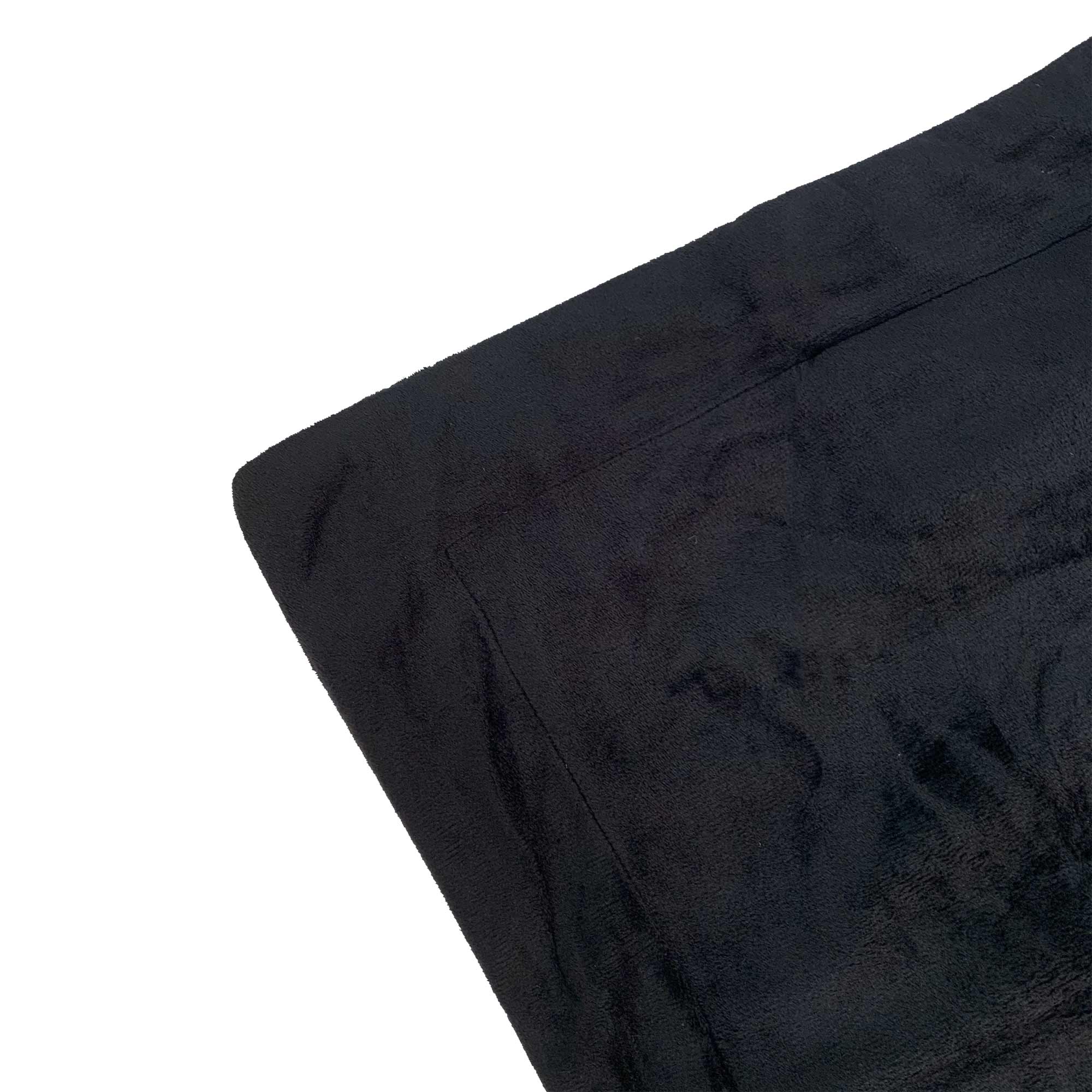 Luxurious Faux Velvet Fur Quilt Cover Set - Black