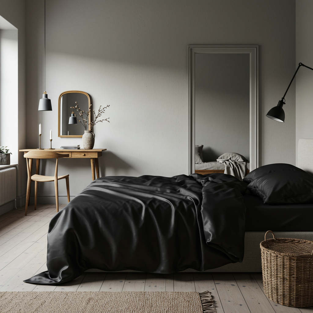 Luxurious Black Bamboo Sheet Set - Silky Soft & Hypoallergenic