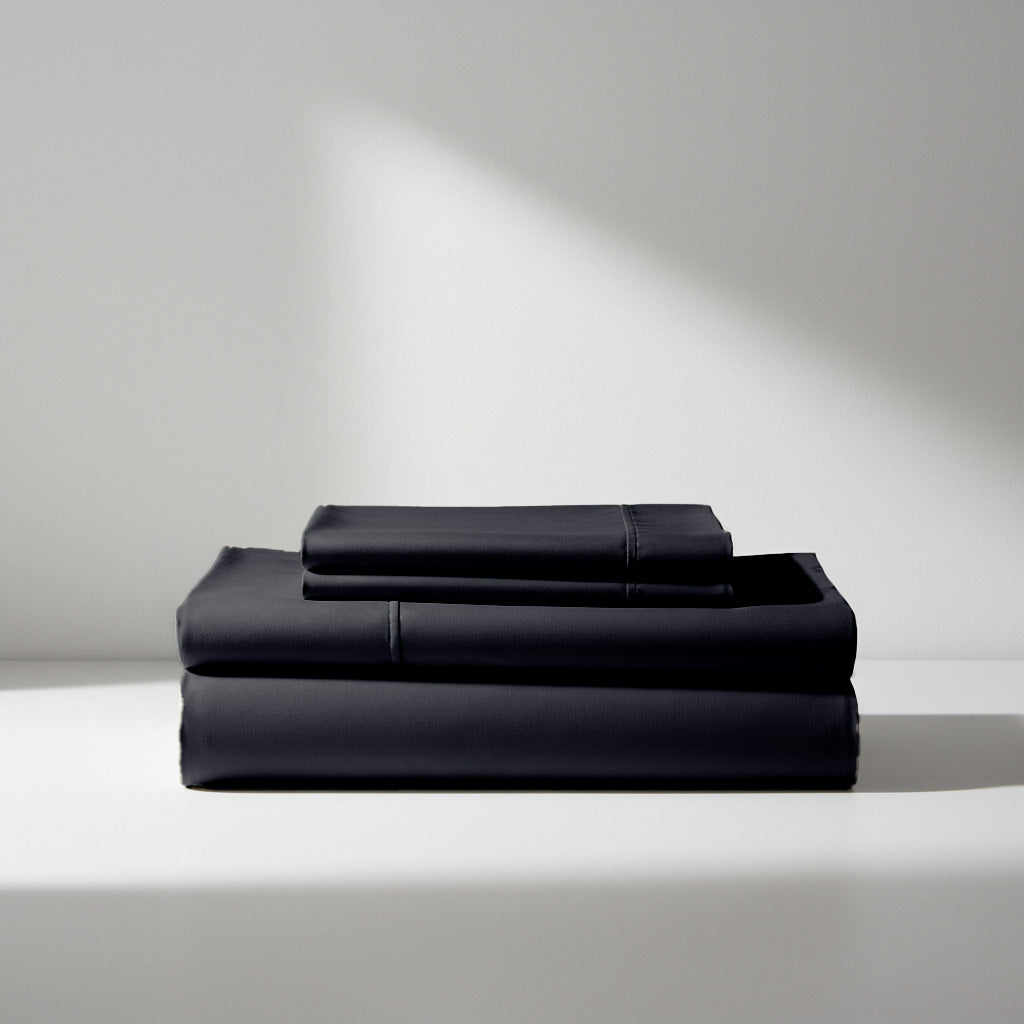 Luxurious Black Bamboo Sheet Set - Silky Soft & Hypoallergenic