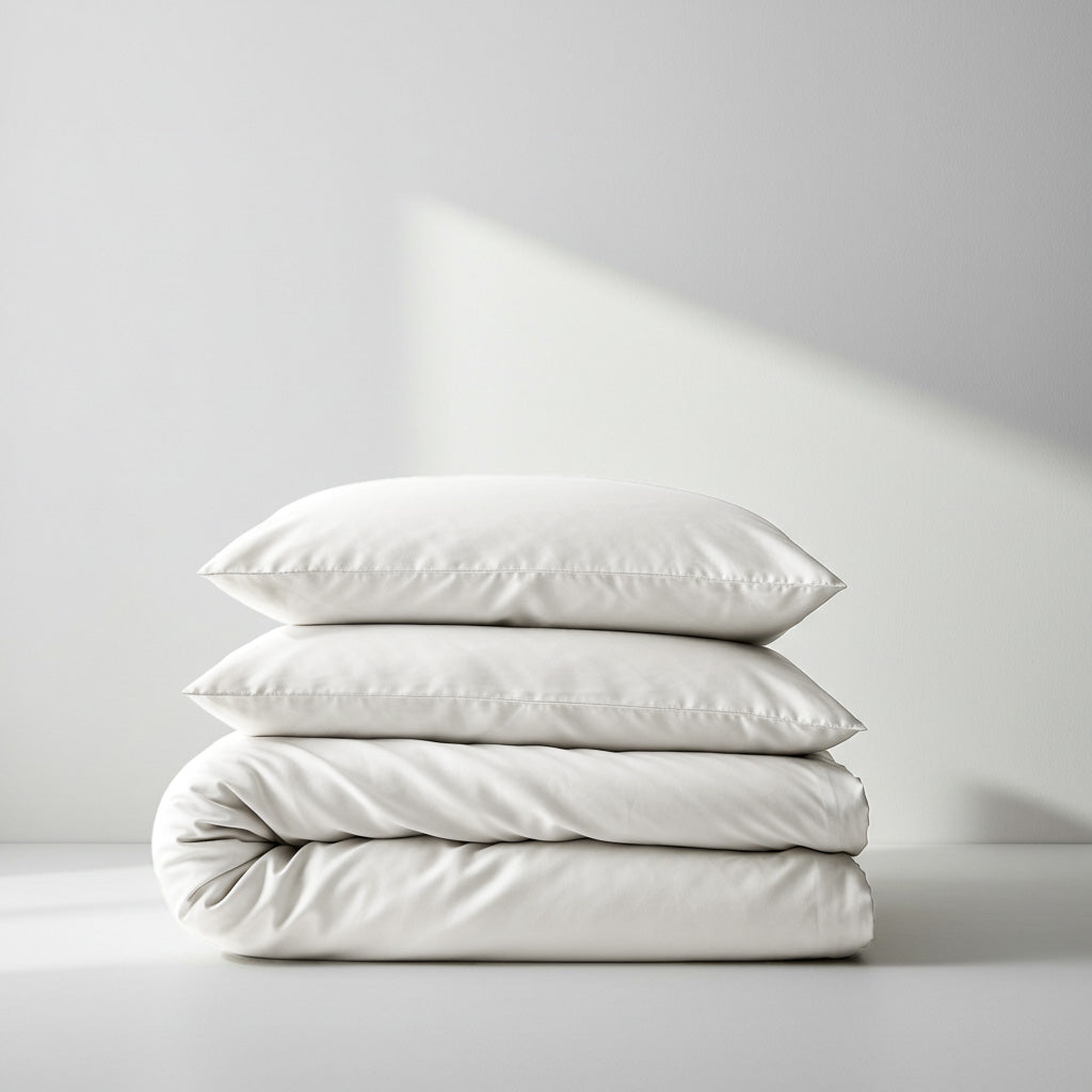 Luxurious Silky Soft Bamboo Quilt Cover Set - White