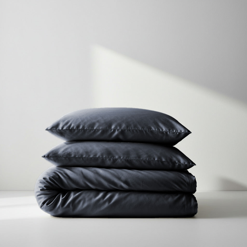 Luxurious Charcoal Bamboo Quilt Cover Set - Soft & Hypoallergenic