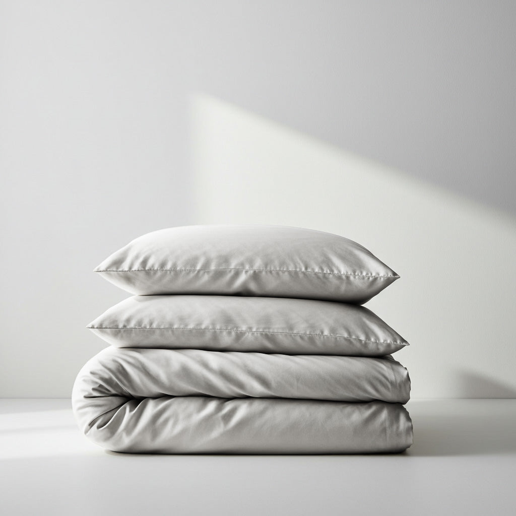 Silky Soft Bamboo Quilt Cover Set - Luxurious Comfort in Silver