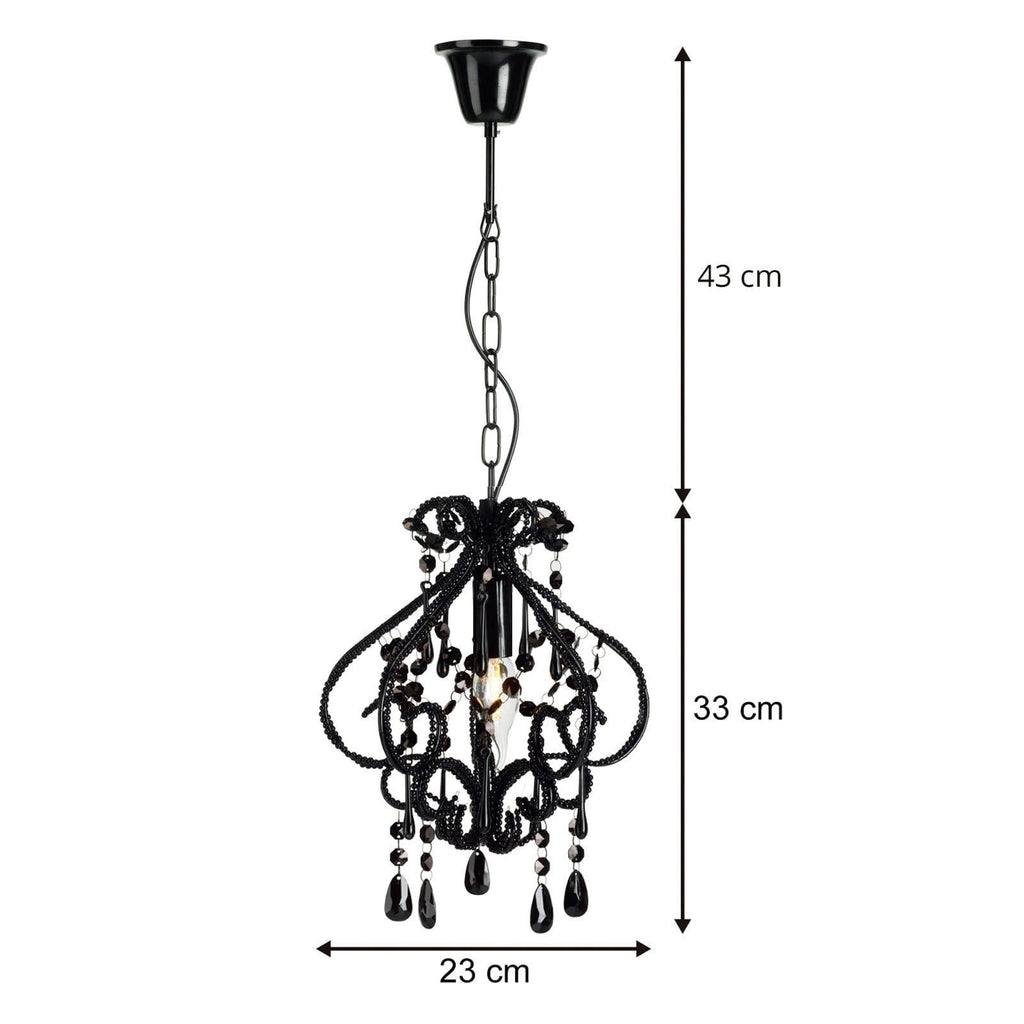 Elegant Black Darling Chandelier | Timeless Crystal Lighting Fixture