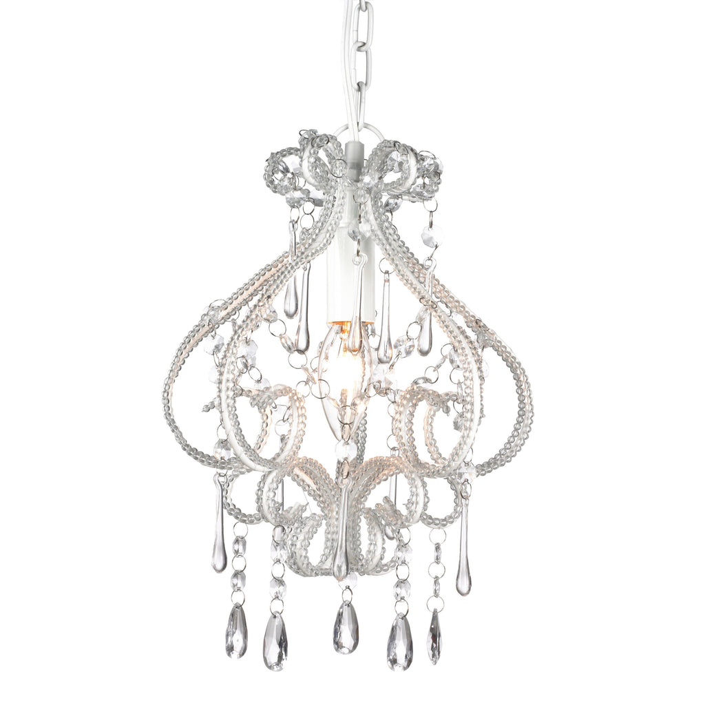 Darling Chandelier - Elegant White Fixture with Adjustable Chain
