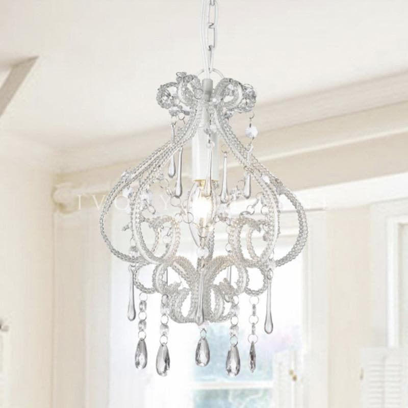 Darling Chandelier - Elegant White Fixture with Adjustable Chain