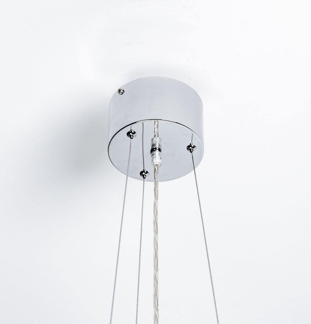 Chateau Crystal Pendant Light - Elegant Chrome Fixture for Modern Homes