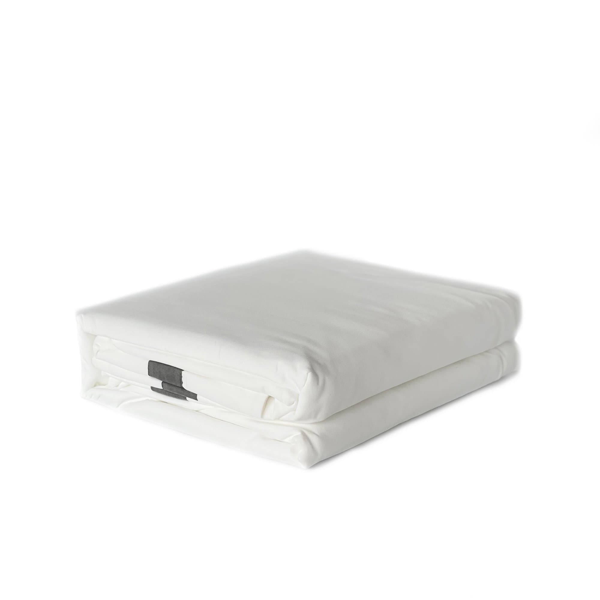 Ava Collection White Quilt Cover Set with Charcoal Trim
