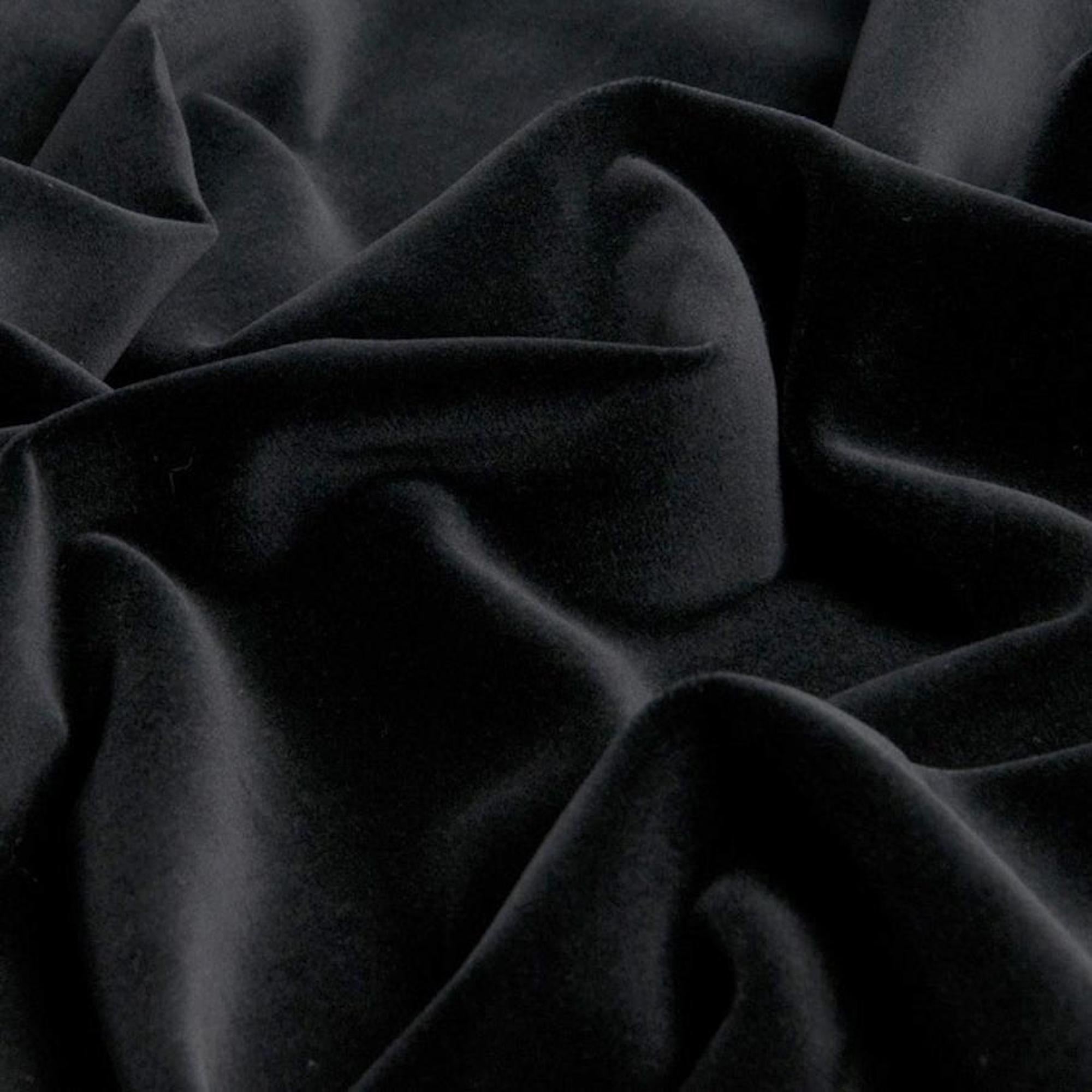 Luxurious Black Velvet Fur European Pillowcase Set