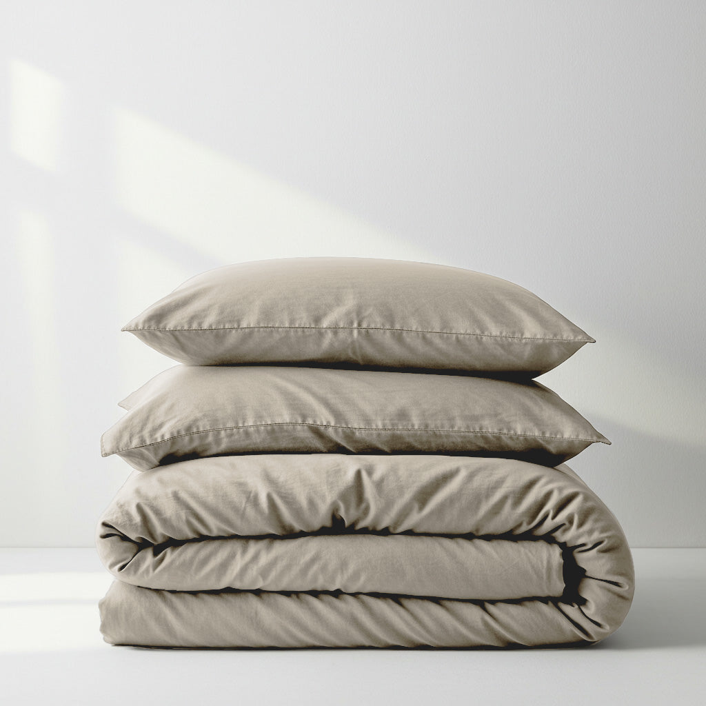 Luxurious Joy Collection Quilt Cover Set - Champagne Latte