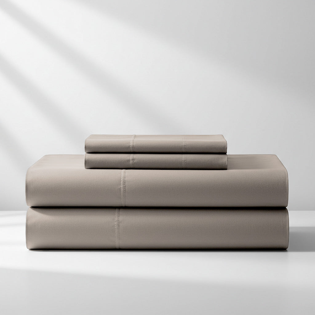 Joy Collection Champagne Latte Sheet Set - Luxurious Microfibre Bedding