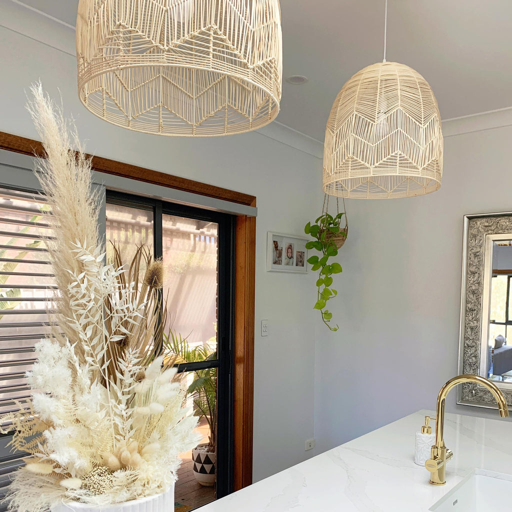 Amalfi Natural Rattan Pendant Light - Boho & Coastal Style