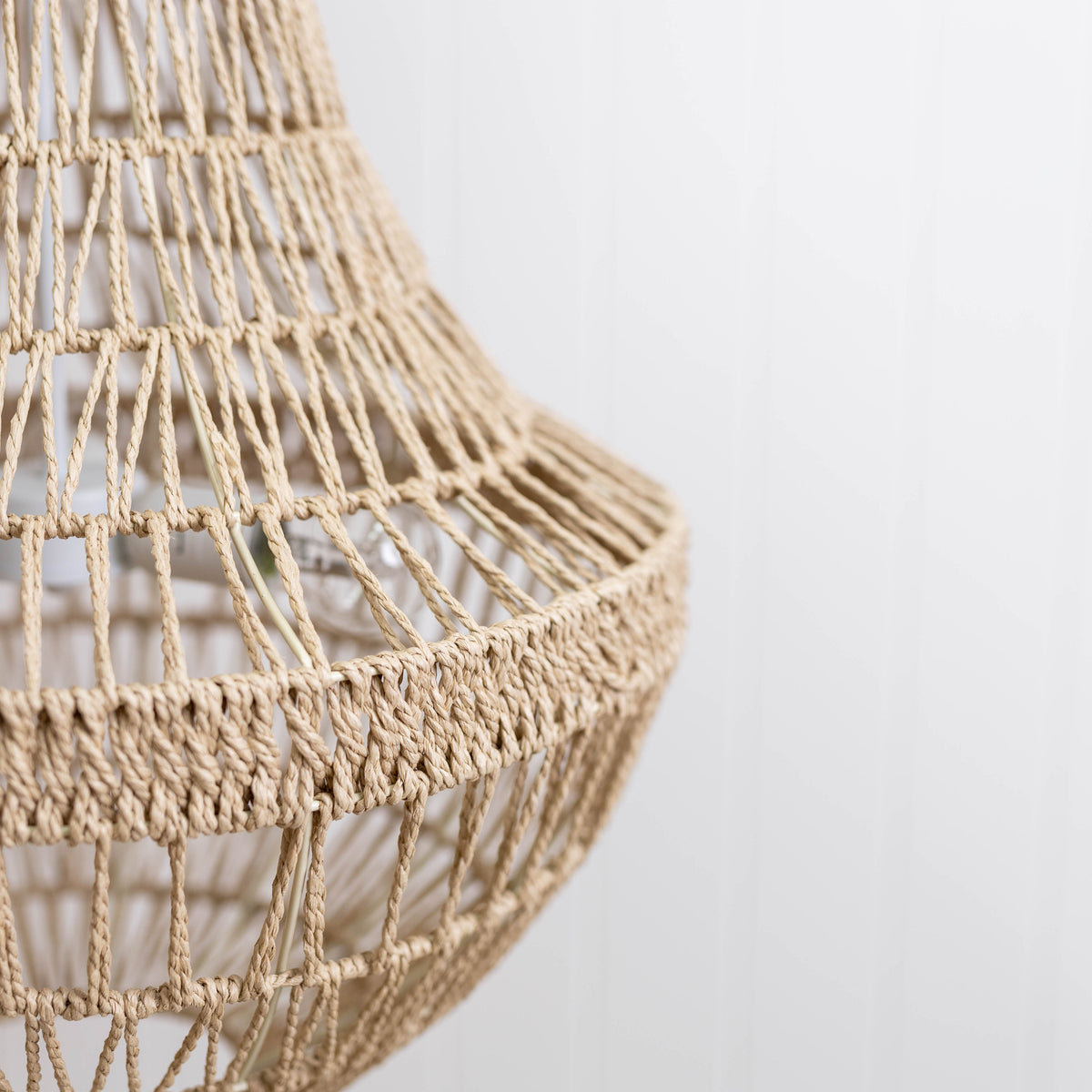 Como Empire Boho Rope Pendant Chandelier - Natural