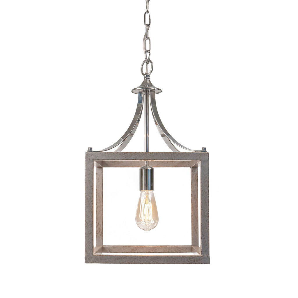 Langham Hampton Style Chrome Lantern Pendant Light