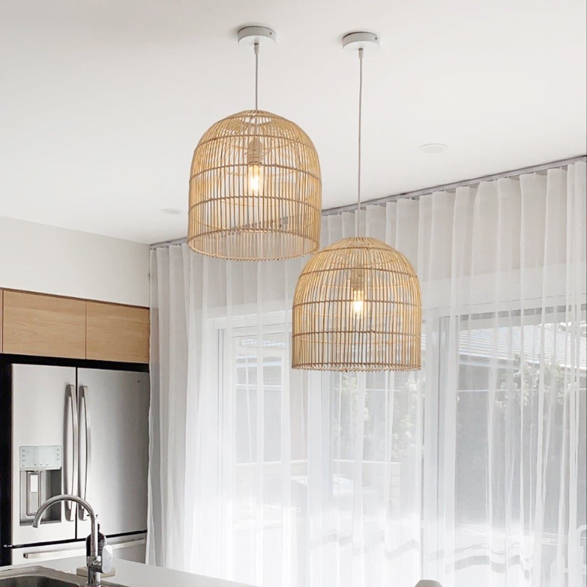 Siena Rattan Pendant Light - Natural Wicker for Stylish Interiors