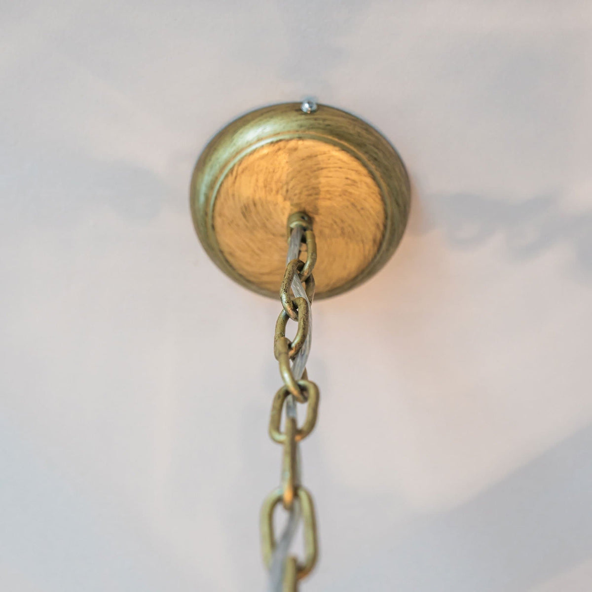 Venetia Modern Detailed Box Frame Lantern Pendant Light - Gold