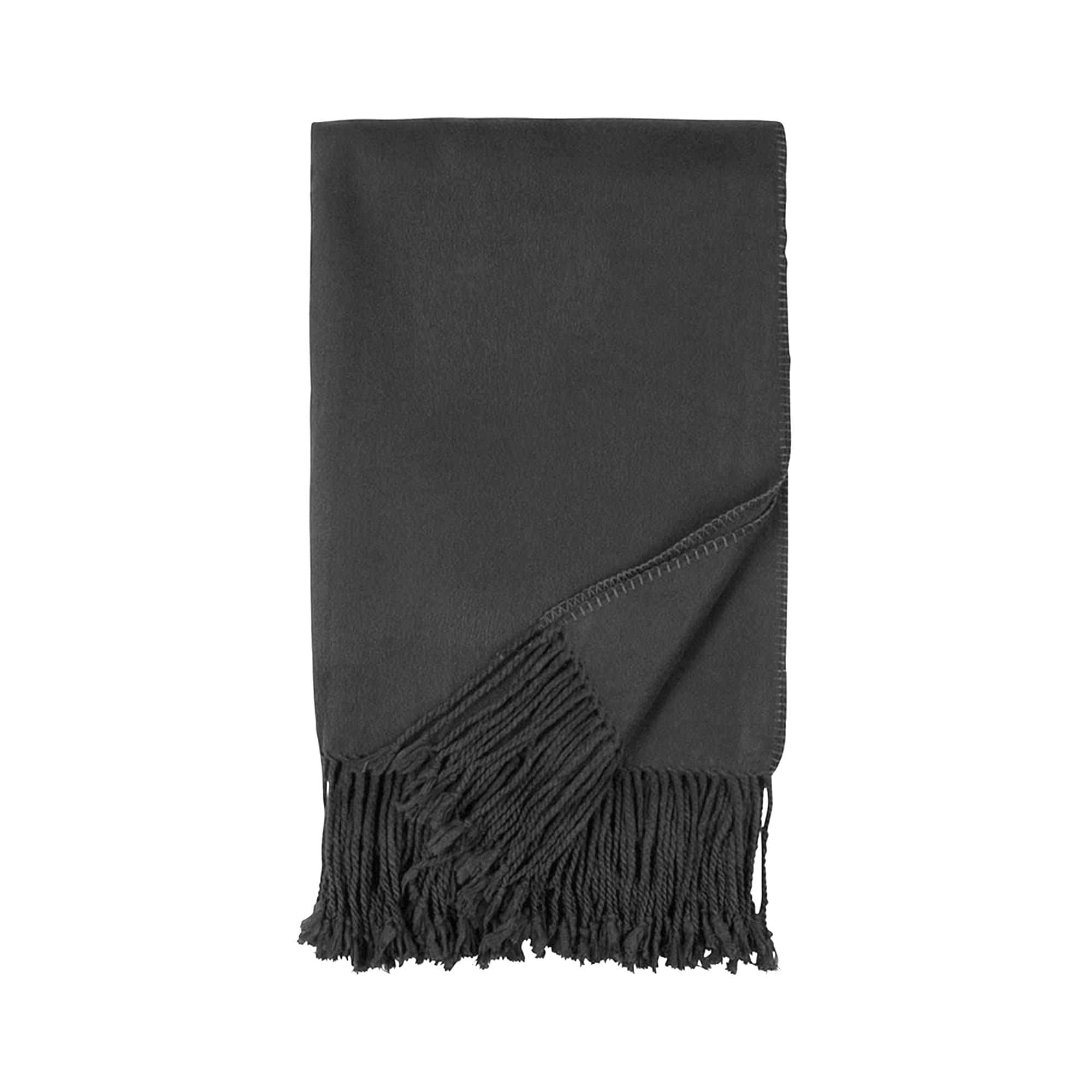 Luxurious Charcoal Bamboo Throw Blanket - Soft & Stylish