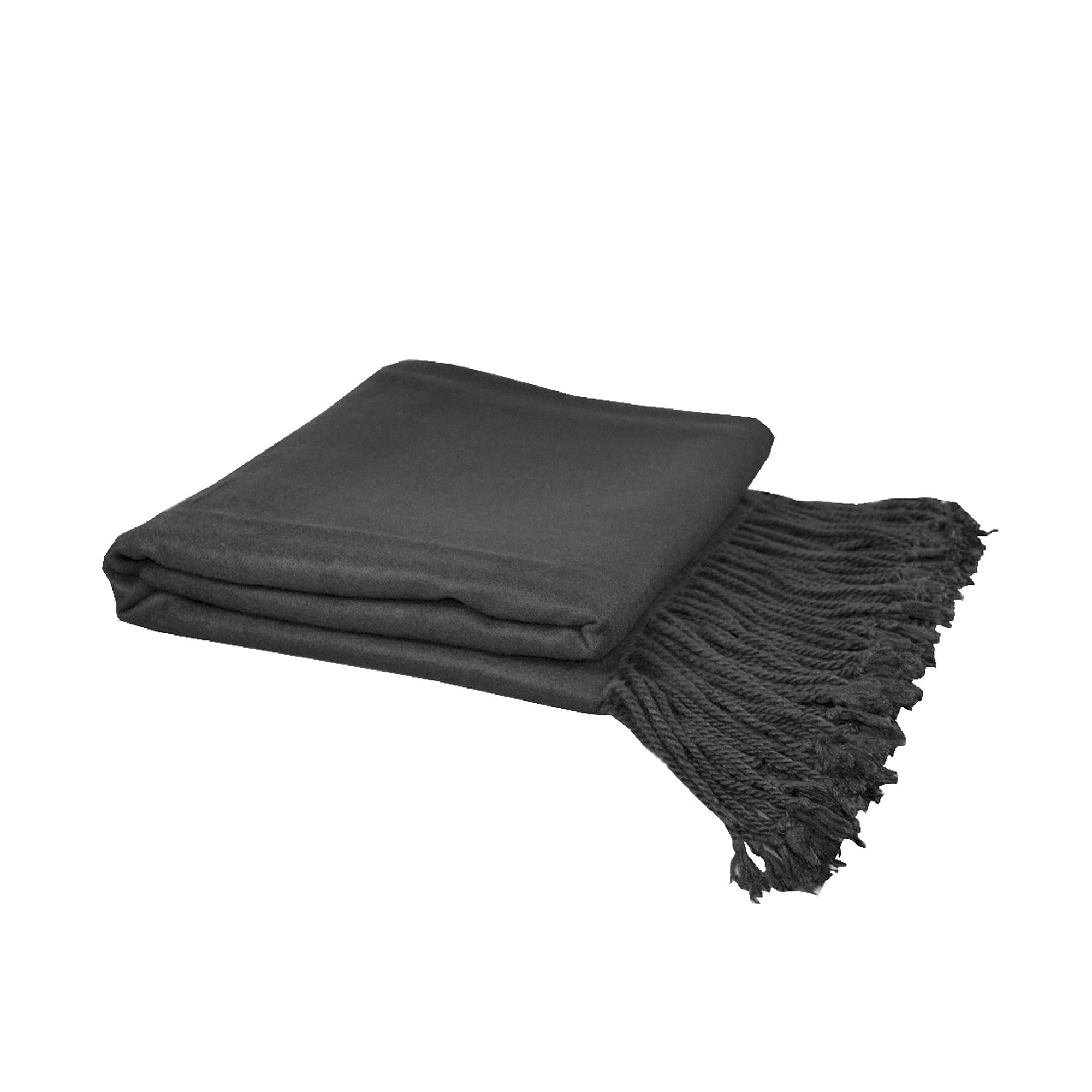 Luxurious Charcoal Bamboo Throw Blanket - Soft & Stylish