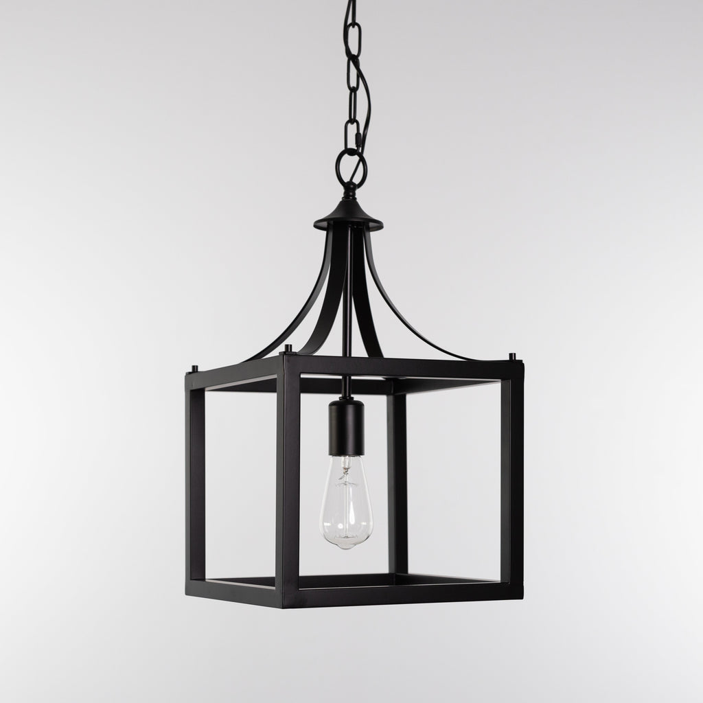 Langham Black Lantern Pendant Light - Stylish Hampton Design