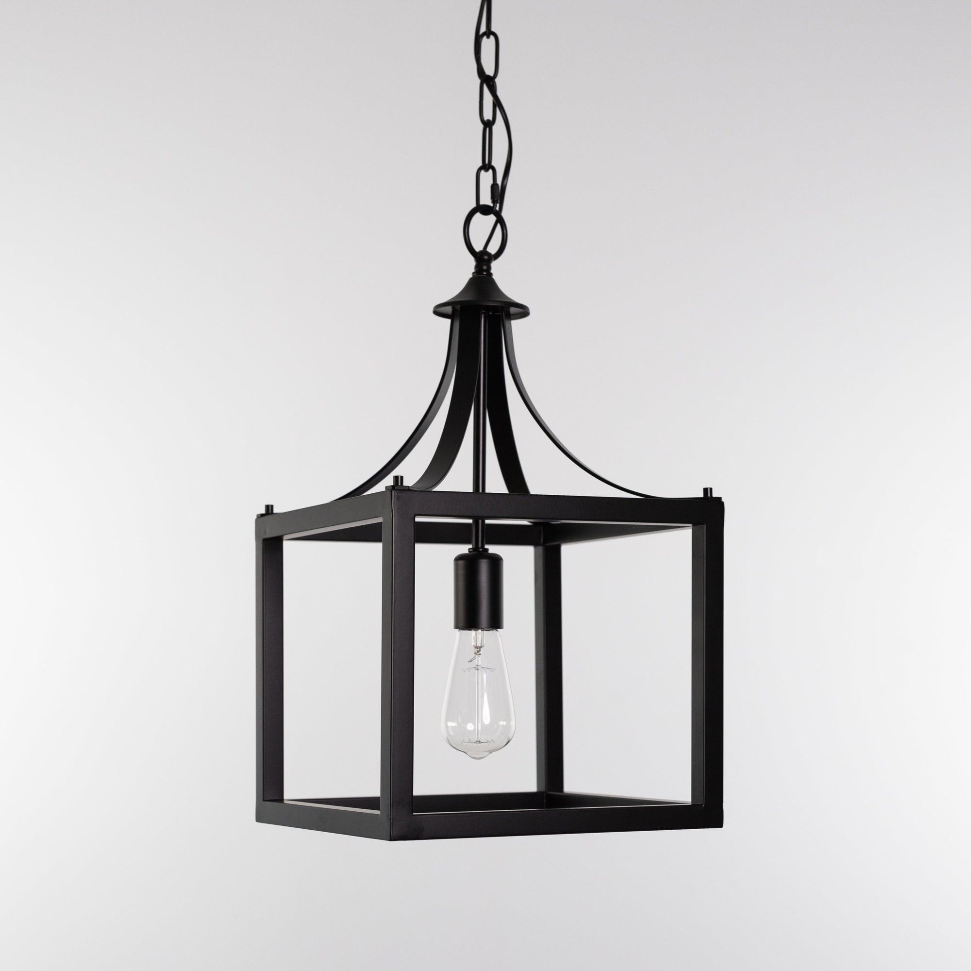 Langham Black Lantern Pendant Light - Stylish Hampton Design