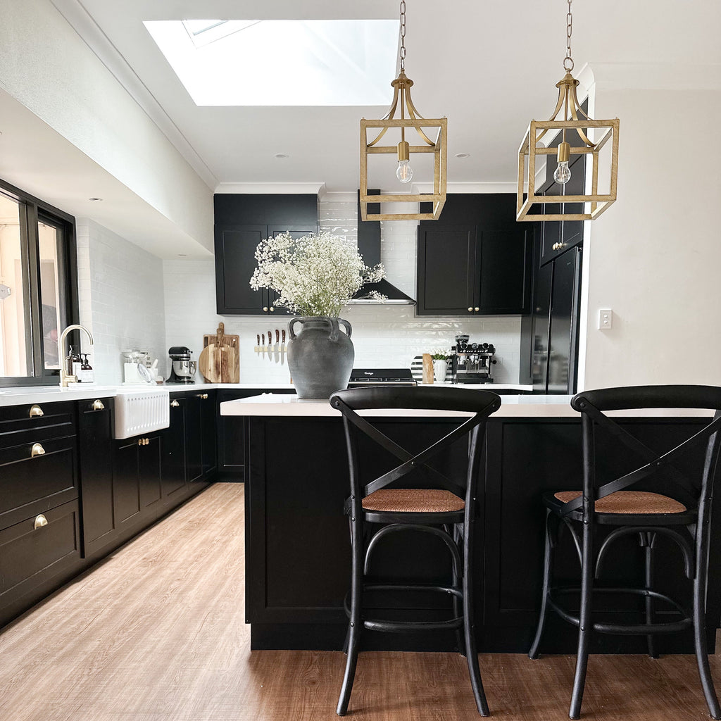 Langham Hampton Style Pendant Light – Elegant Brushed Gold Fixture